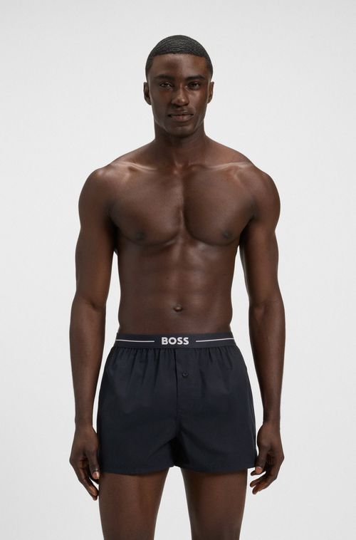 Conjunto 2 Shorts De Pijama Em Algodão Com Logo