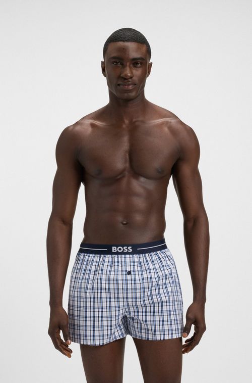 Conjunto 2 Shorts De Pijama Em Algodão Com Logo