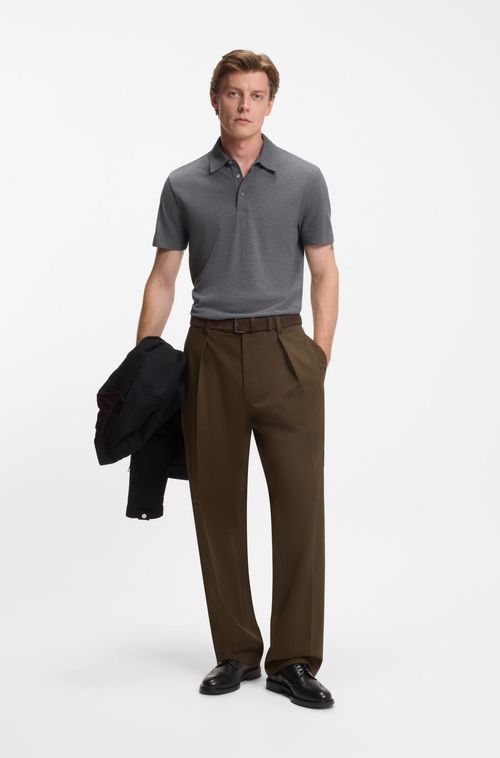 Polo BECKHAM X BOSS Em Algodão E Seda