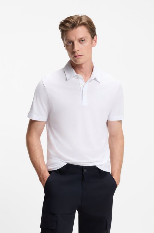 Polo Beckham X Boss Em Algodão E Seda