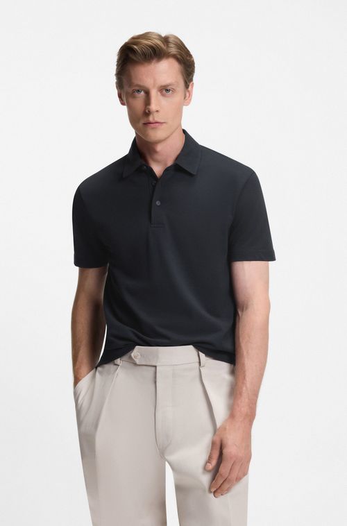 Polo Beckham X Boss Em Algodão E Seda
