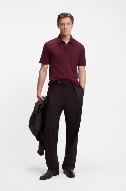 Polo Beckham X Boss Em Algodão E Seda