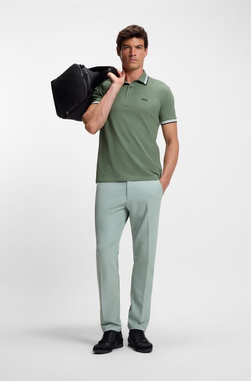 Polo Paddy Em Piqué De Algodão Com Logo