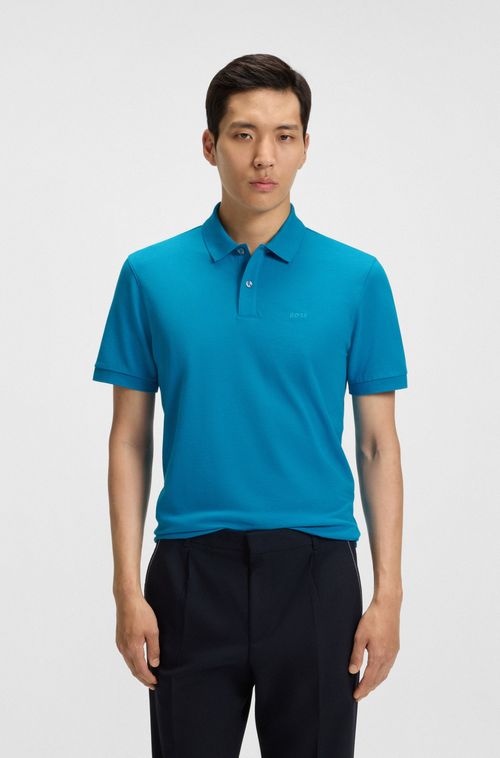 Polo Pallas Em Algodão Piqué Com Detalhes De Logo