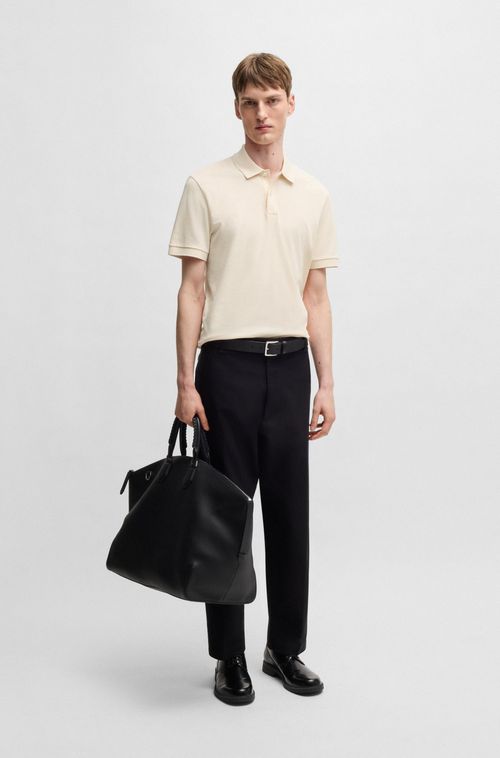 Polo Pallas De Ajuste Regular Em Algodão Com Logo Bordado