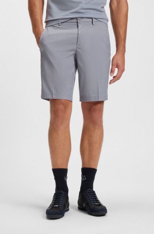 Shorts Repelente À Água Com Acabamento