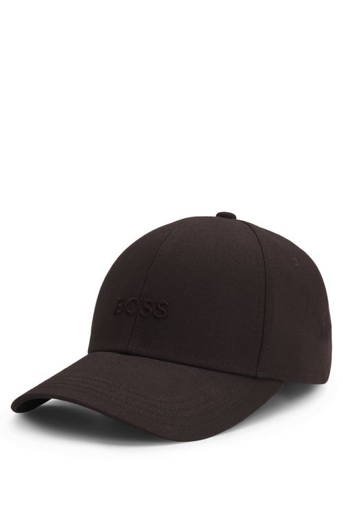 Boné Em Sarja De Algodão Com Logo Bordado