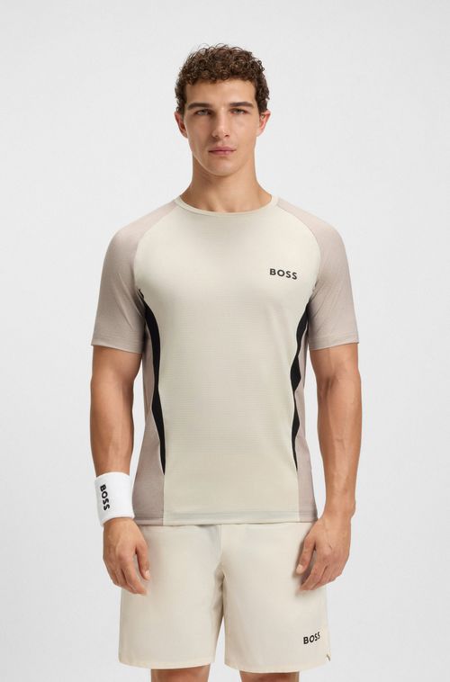 Camiseta De Ajuste Slim Em Jersey De Malha