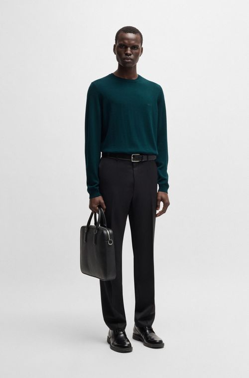 Suéter Regular-Fit Em Lã Merino Extra Fina