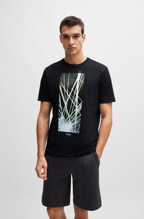 Camiseta Regular Em Algodão Com Arte Sazonal