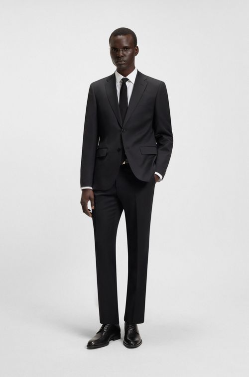 Camisa De Ajuste Regular Em Popelina De Algodão Elástico