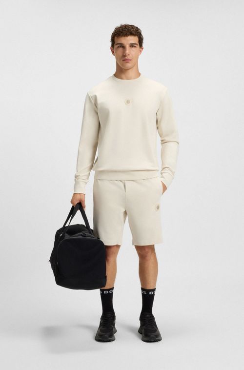 Shorts Em Algodão Com Monograma Double B