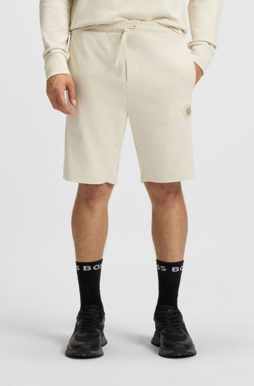 Shorts Em Algodão Com Monograma Double B