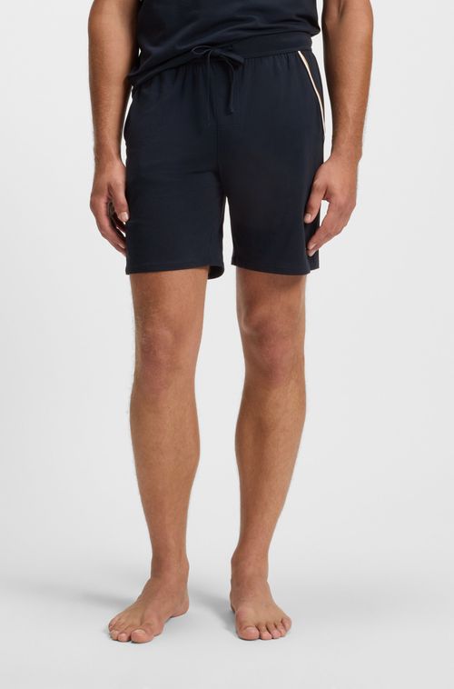 Shorts De Pijama Em Algodão Elástico