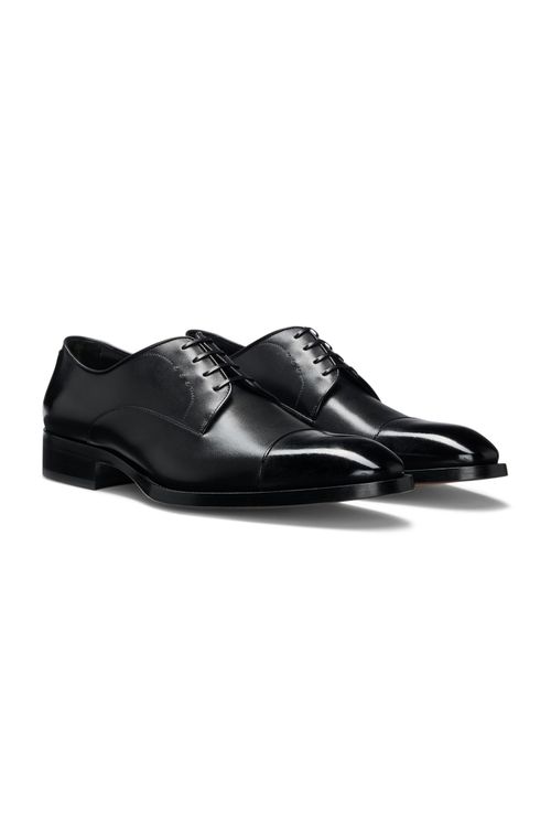 Sapatos Derby Em Couro