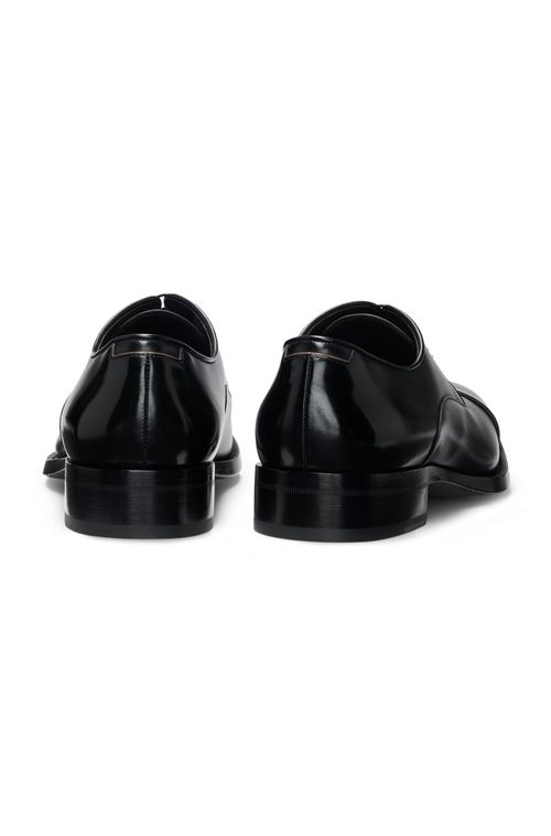 Sapatos Derby Em Couro