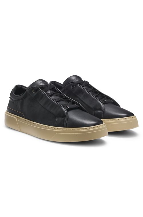 Tênis Boss X Aston Martin Em Couro Granulado