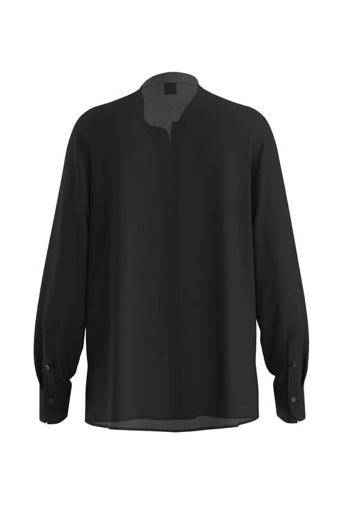 Blusa De Seda De Ajuste Regular