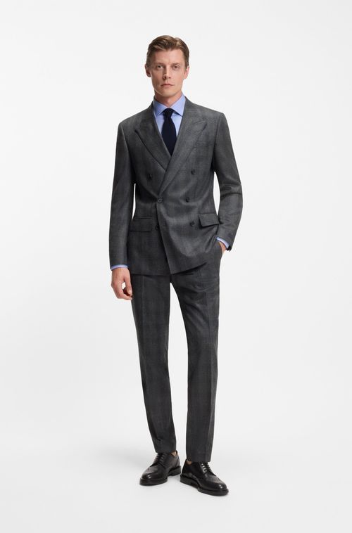 Calças BECKHAM X BOSS De Ajuste Slim Em Lã Virgem
