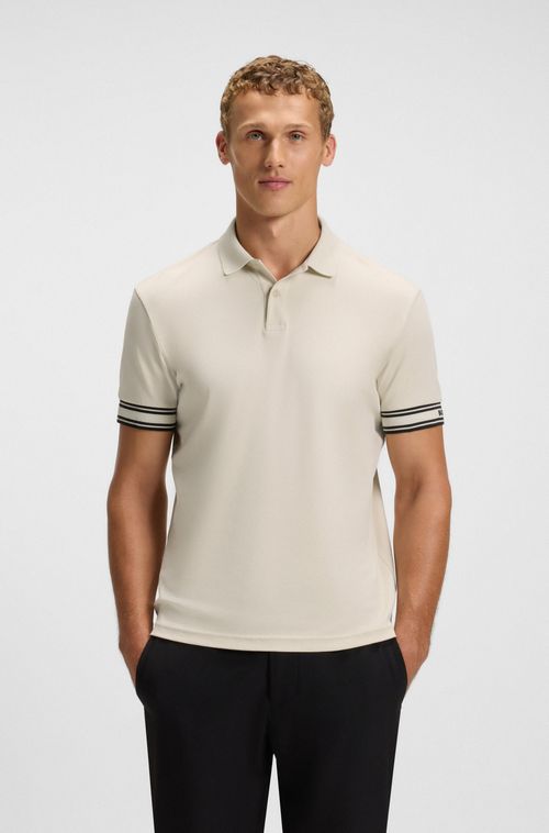 Polo De Ajuste Slim Em Algodão