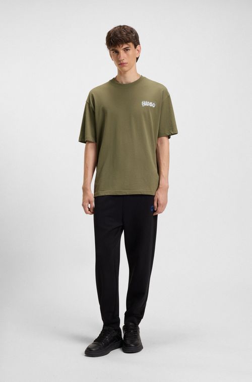 Camiseta Em Algodão Com Estampa De Logo