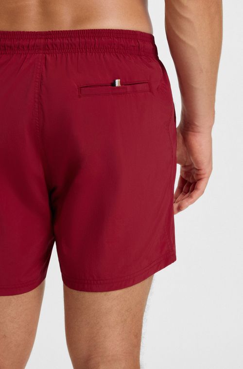 Shorts De Banho Com Logo Contrastante