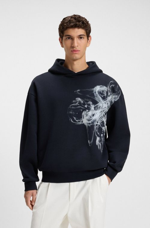 Moletom Com Capuz Em Terry De Algodão Com Logo