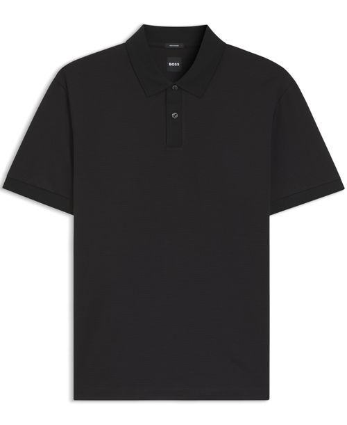 Polo Em Algodão Mercerizado Com Micropadrão