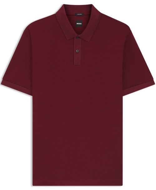 Polo Em Algodão Mercerizado Com Micropadrão