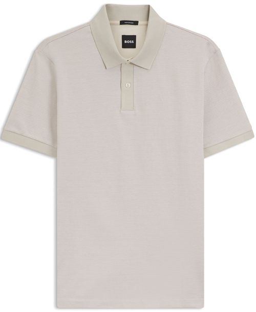 Polo Em Algodão Mercerizado Com Micropadrão