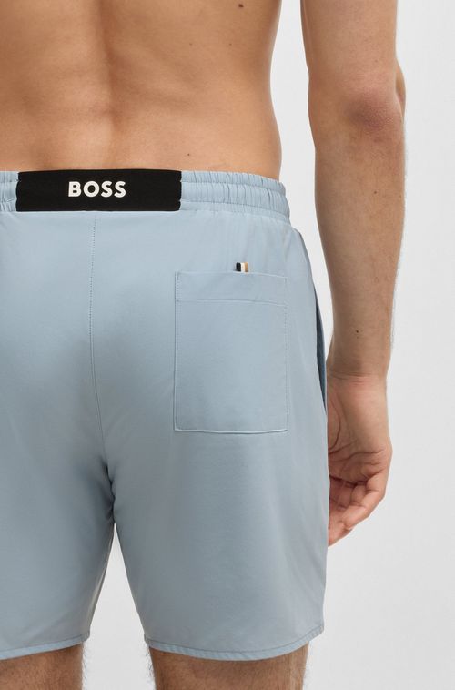 Shorts De Banho Com Emblema Com Logo Em Borracha