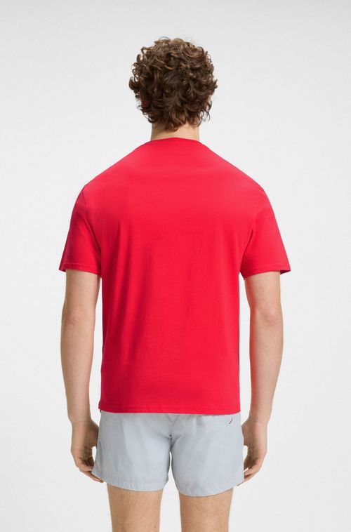 Camiseta Em Jersey De Algodão Com Proteção Uv Spf 50+