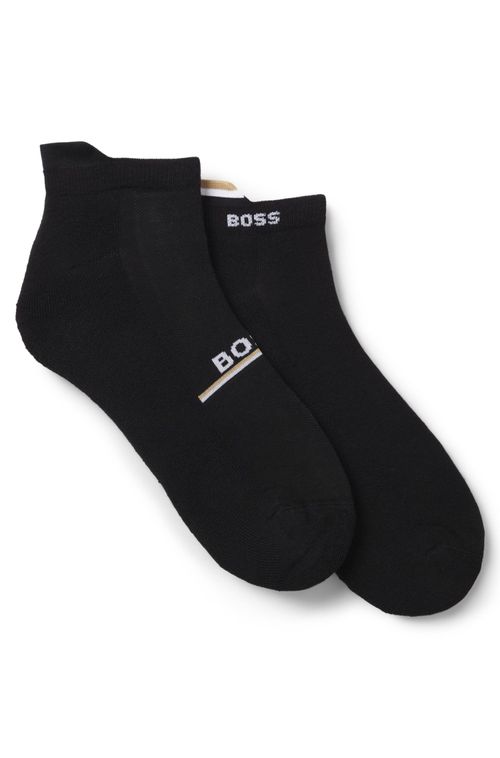 Pack De Dois Pares De Meias De Cano Baixo Com Logos
