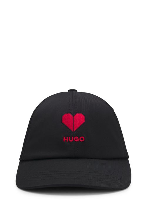 Boné Em Sarja Elástica Com Logo Bordado