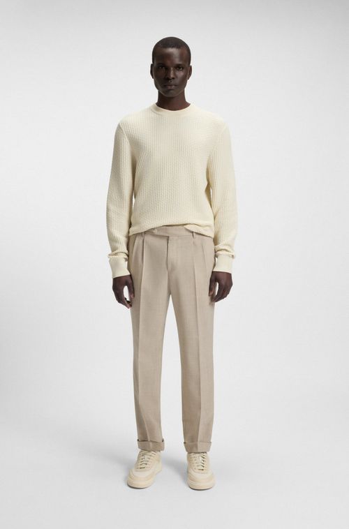 Moletom Em Algodão Com Estrutura Em Malha