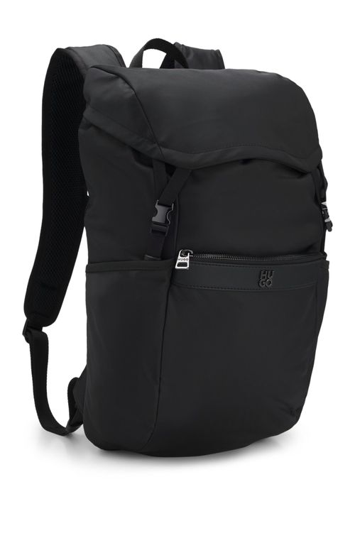 Mochila Em Sarja Com Logo Sobreposto