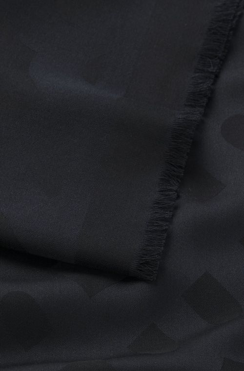 Cachecol Com Monograma Em Modal E Lã