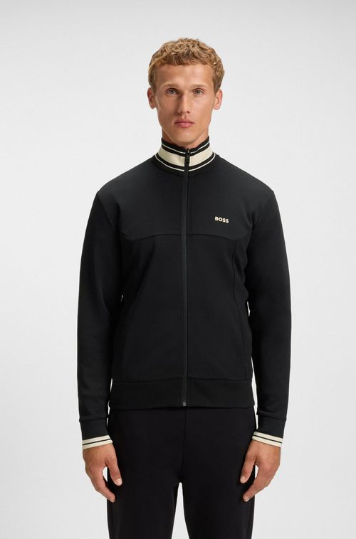 Moletom Com Fecho Em Mistura De Algodão