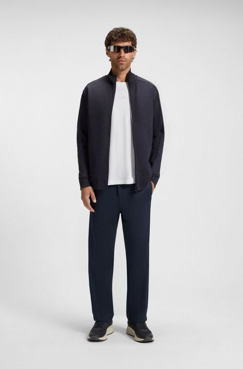 Calças De Treino De Ajuste Regular Em Jacquard Acolchoado