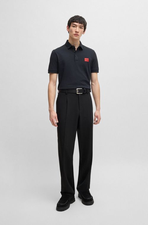 Camisa Polo Slim Fit Em Algodão Piqué Com Logo