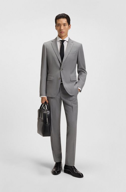 Camisa Slim-Fit Em Sarja De Algodão