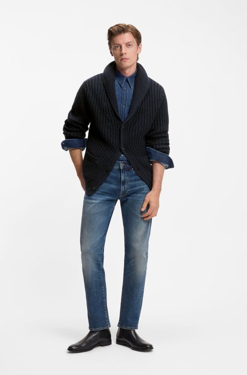Cardigan BECKHAM X BOSS De Ajuste Descontraído Em Lã