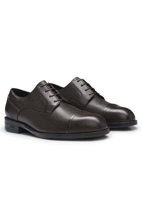 Sapatos Derby Em Couro