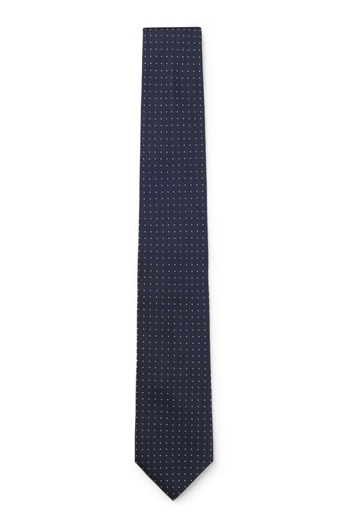 Gravata Em Seda E Tecido Em Jacquard