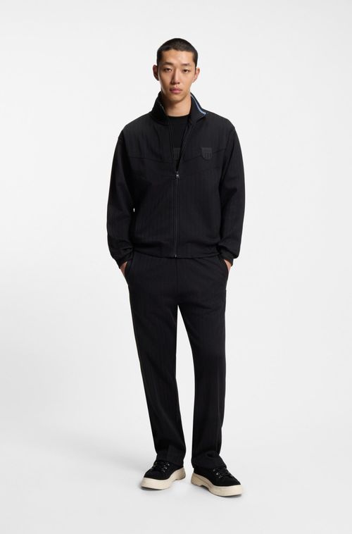 Camiseta Em Jersey De Algodão Com Logo Em Borracha