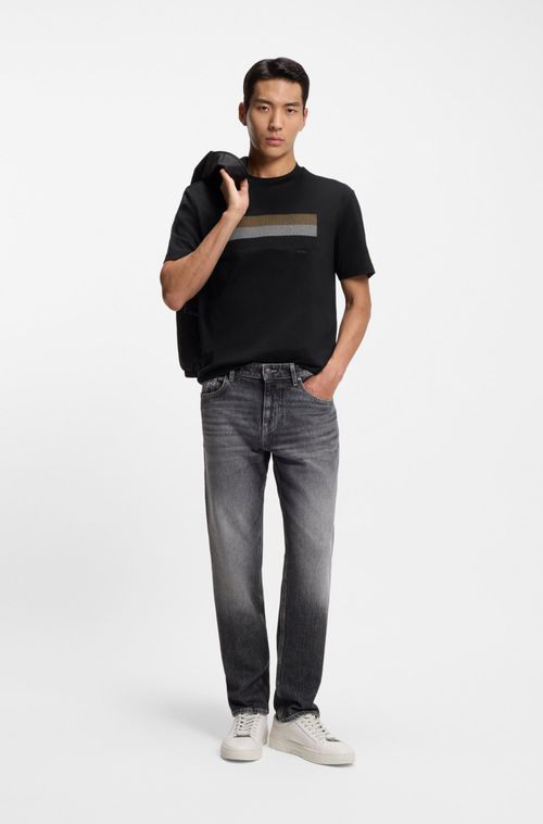 Camiseta Em Jersey De Algodão Com Logo