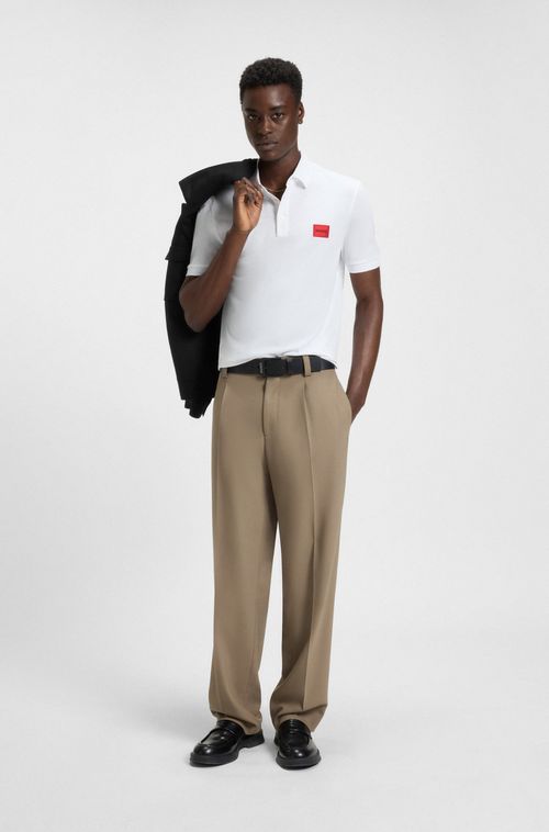 Camisa Polo Slim Fit Em Algodão Piqué Com Logo