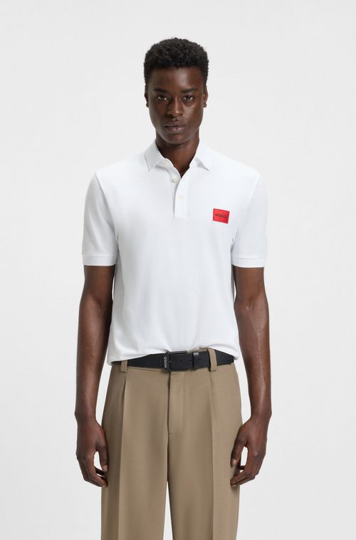 Camisa Polo Slim Fit Em Algodão Piqué Com Logo
