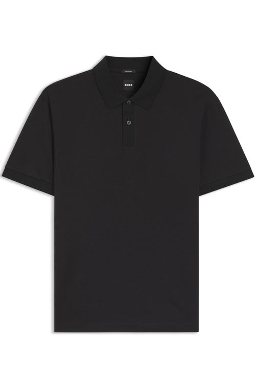 Polo Em Algodão Mercerizado Com Micropadrão