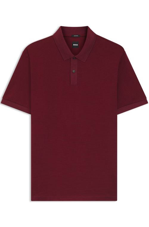 Polo Em Algodão Mercerizado Com Micropadrão